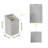 Double Tilt-Out Laundry Hamper Cabinet Hidden Laundry Cabinet With Removable Basket