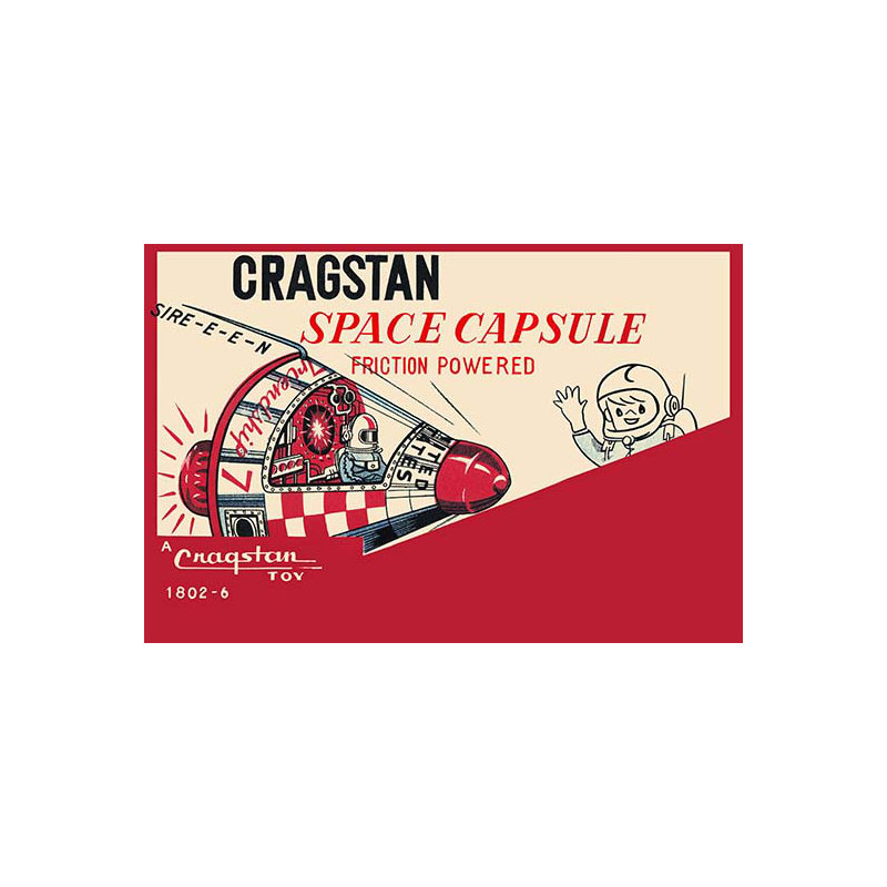 Cragstan space capsule-impression de publicité, H 44 po x l 66 po