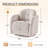 Modern Upholstered Swivel Barrel Accent Chair-115269303