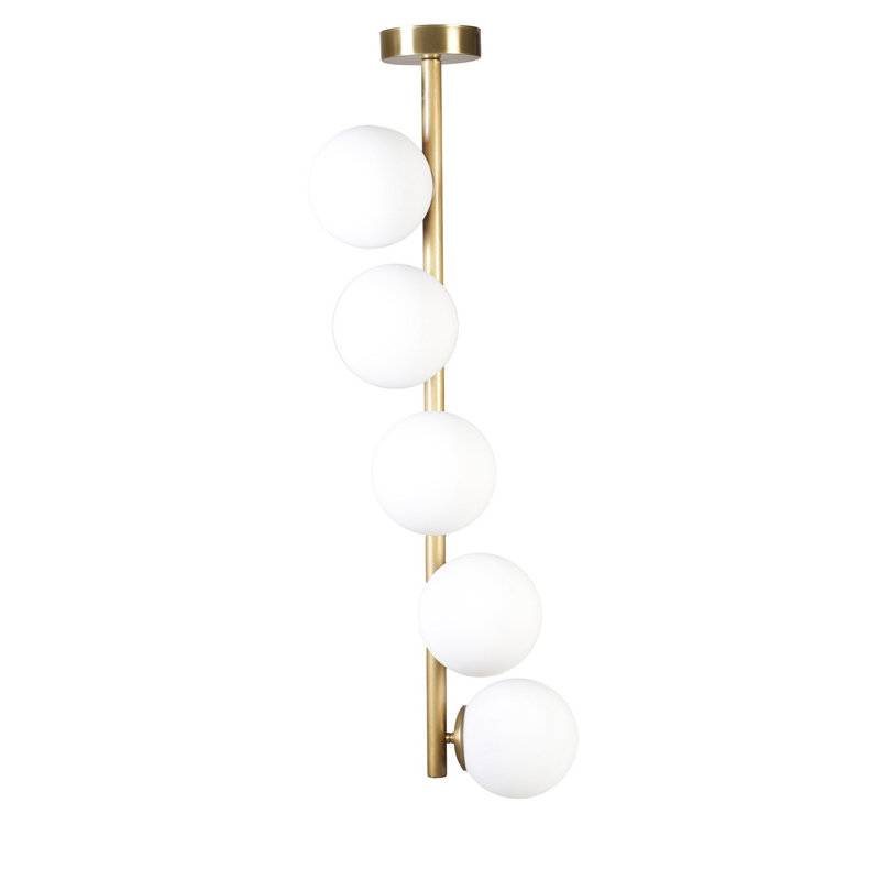 Chandle Chandelier, Gold/White