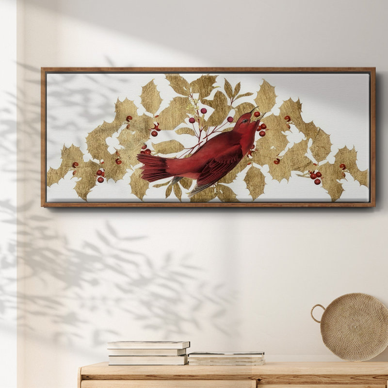Red Bird Christmas Collection D-, toile encadrée