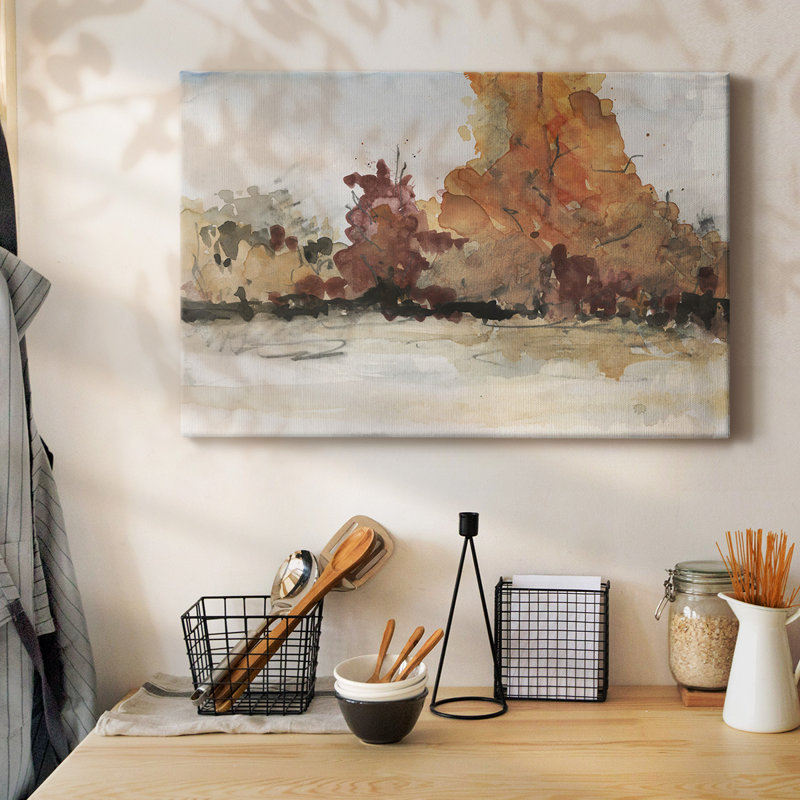 The Autumn View II-Gallery Wrapped Canvas, 12" H x 18" W
