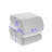 S-Shape Teddy Fabric Ottoman Footstool