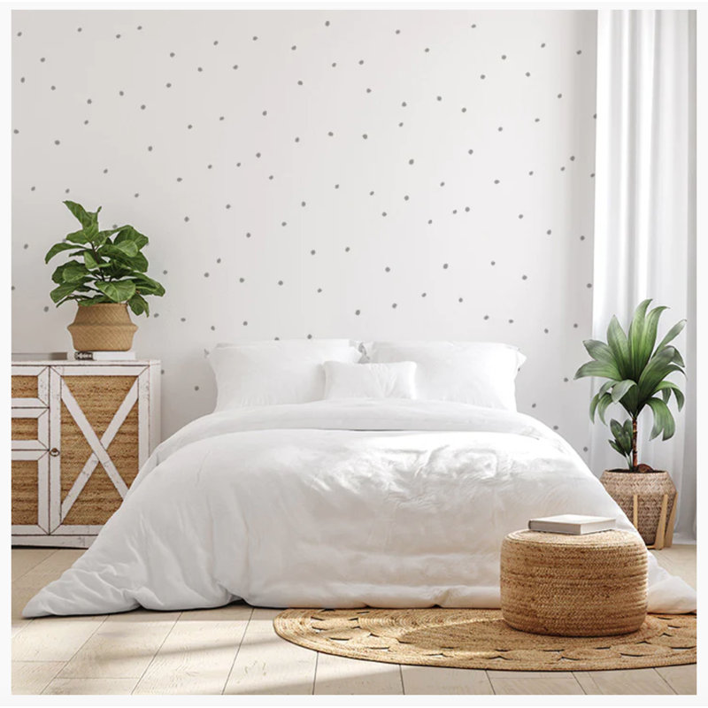 Abstract Non-Wall Damaging Wall Decal, Warm Gray