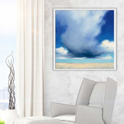 «Beach Clouds I», reproduction de peinture acrylique sur toile