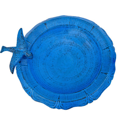 Garden Visitor Freestanding Cast Aluminum Outdoor Bird Bath