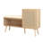 Shoe Cabinet With Upholstered Bench,Narrow Shoe Storage Cabinet,Shoe Rack