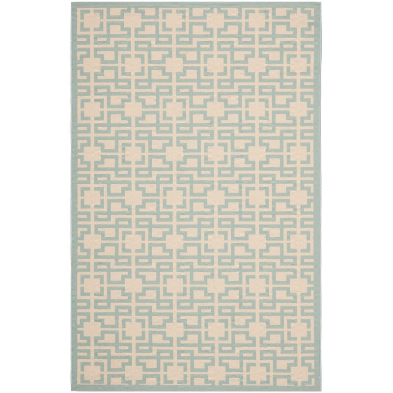 Tapis géométrique Jamon Martha Stewart Performance, Rectangle 2 pi 7 po x 5 pi