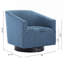 Chaise pivotante bleue