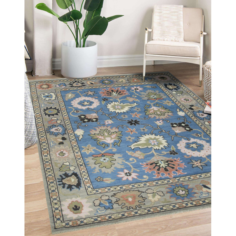 Tapis bleu Nina Penelope