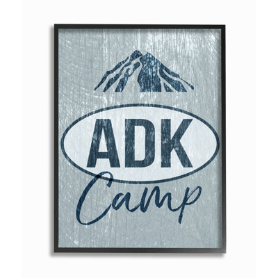 «ADK Camp Mountains Adirondack», art textuel