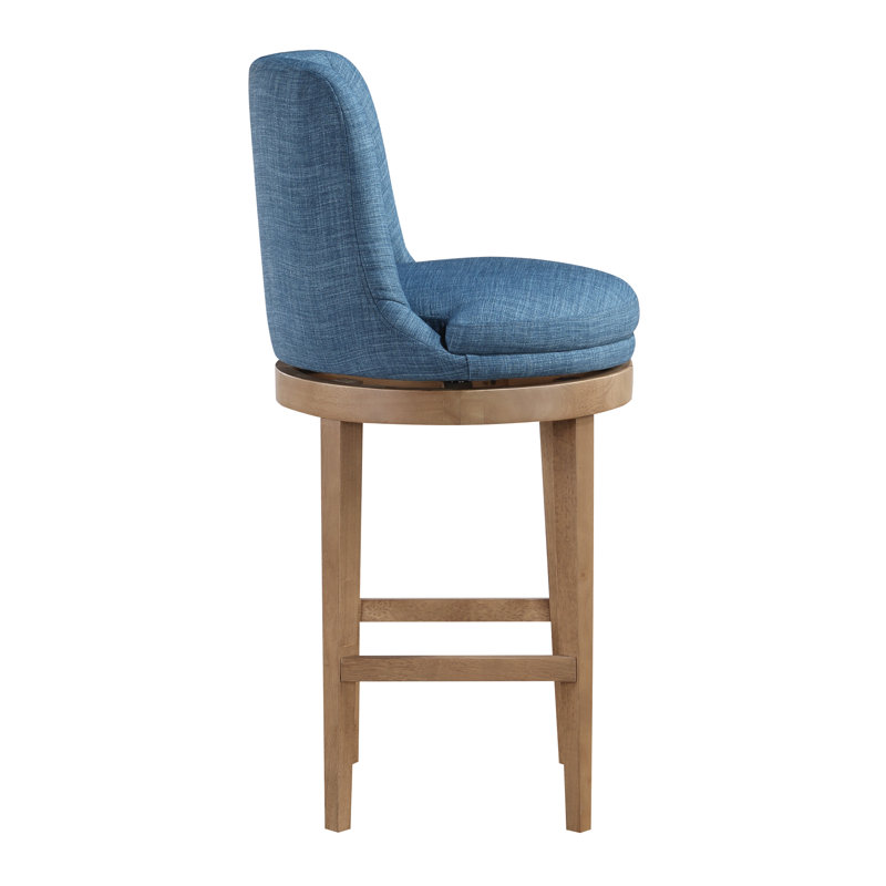Tabouret de bar rotatif 30 po Jessabella, Bleu marine
