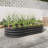 Oval Large Metal Raised Garden Bed for Plants, Vegetables & Flowers, Weather-Resistant Outdoor Planter with Anti-Rust Coating-147835536-147835534