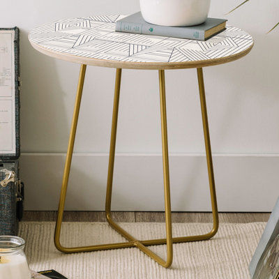 Table de bout ronde Bendte Holli Zollinger Line Mandala