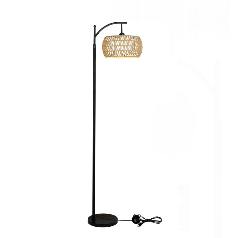 DEL arquée Asra 72,8 po, Noir