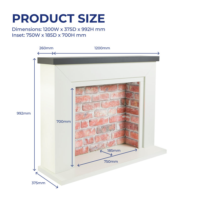 Farlington Electric Stove Suite, Grey/Red