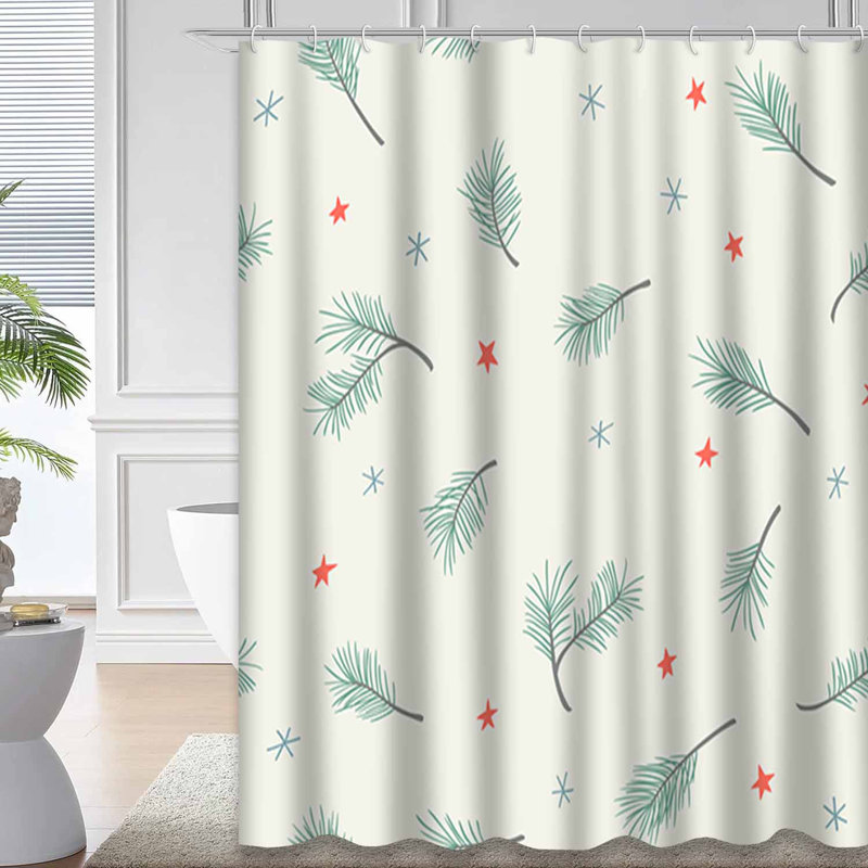 Rideau de douche Christmas, L 72 po x l 72 po