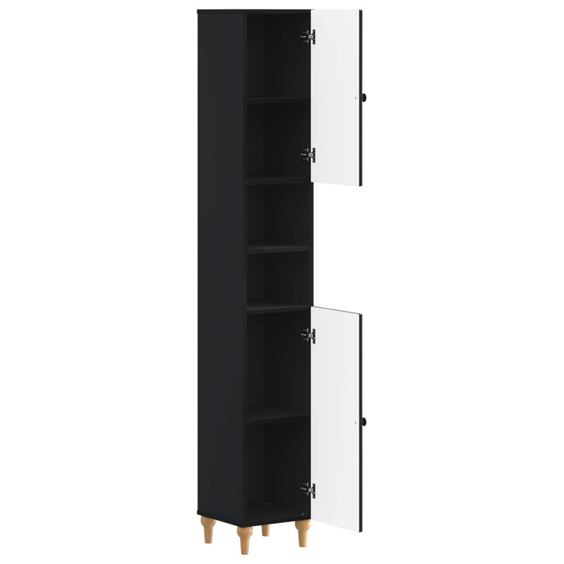 Linen Cabinet, Black
