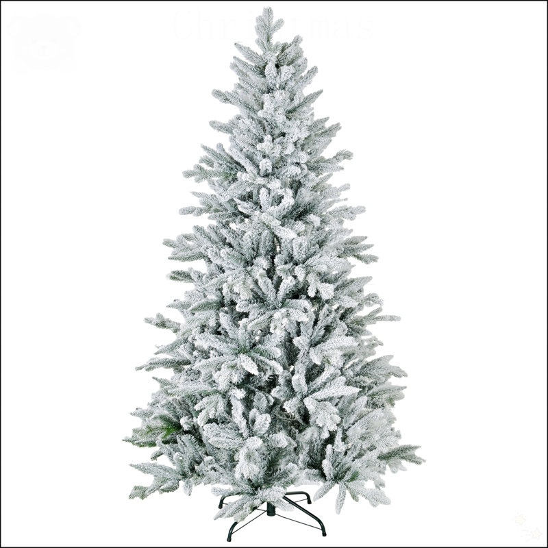 Arbre de Noël artificiel enneigé avec neige, H 6 pi
