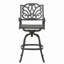 Tabouret de bar pivotant en fonte d'aluminium