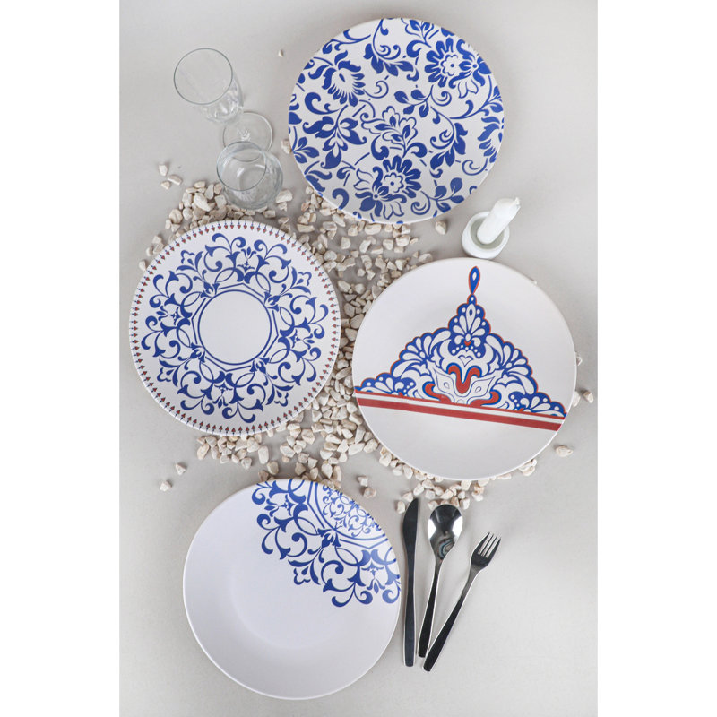 Ensemble d'assiettes à dîner 4 pièces Spoten