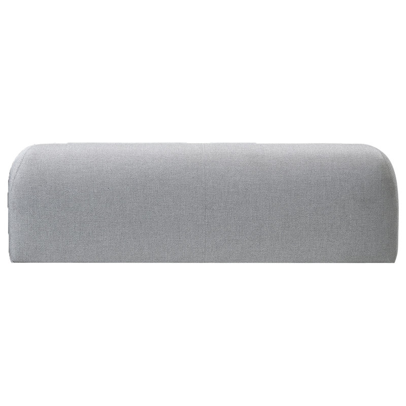 Space 2-Seater Light Gray/Fossil Black Loveseat, Light Gray/Fossil Black