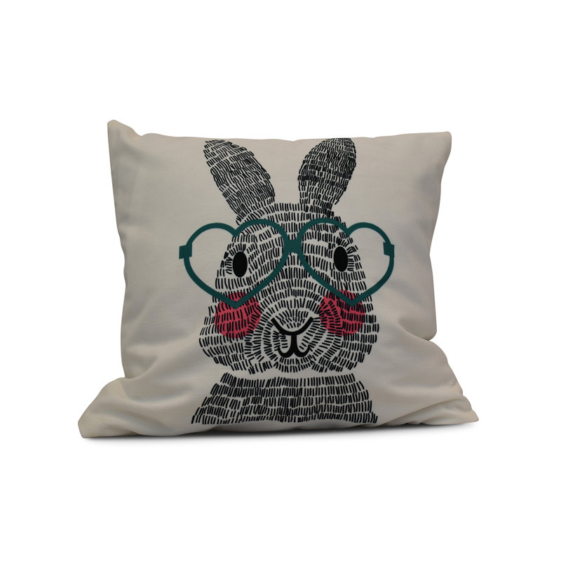 Funky Junky Reversible Throw Pillow, 16" H x 16" W, Teal