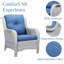Chaise de patio avec coussins Bonia-88141753