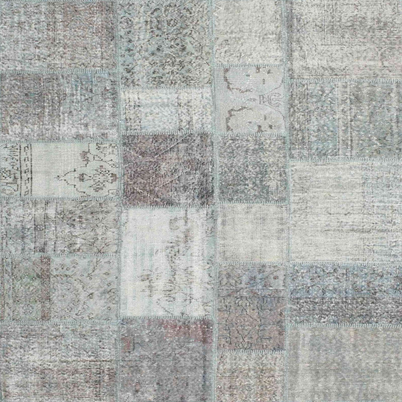 Tapis gris zone contemporaine, Carré 4 pi