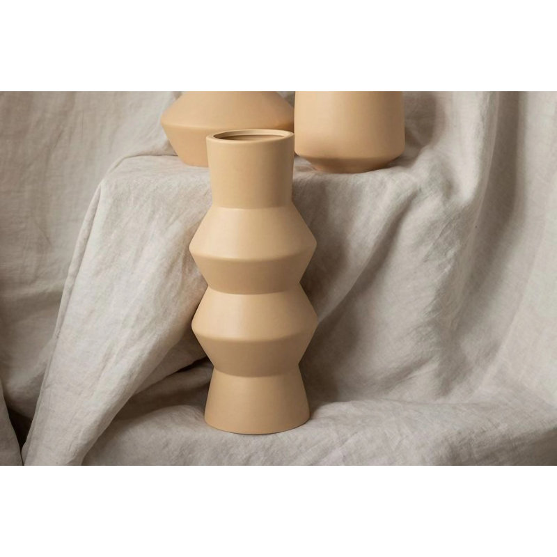 Cookinson Ceramic Table Vase, 29cm H x 11cm W x 11cm D, Brown