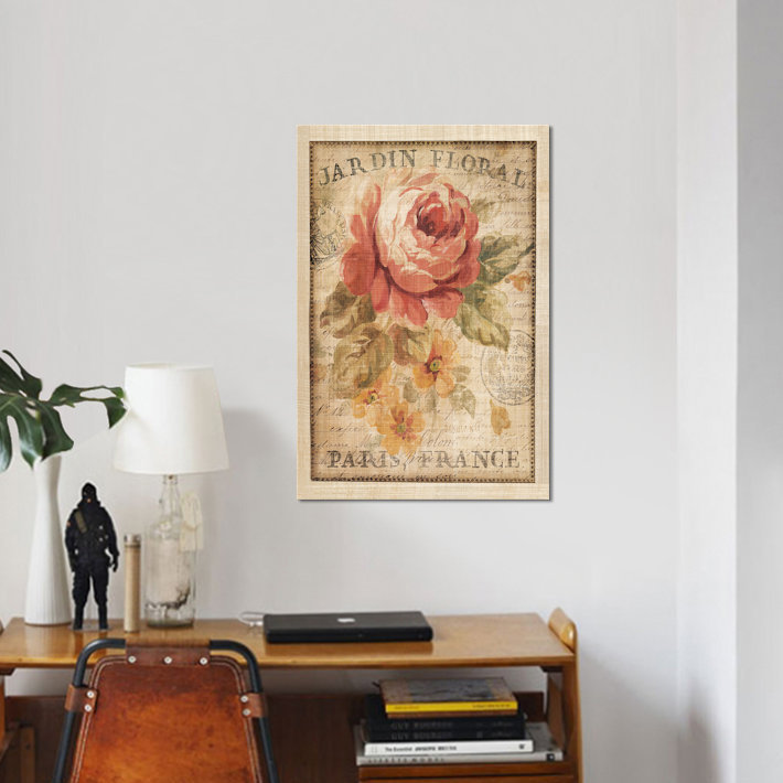 Parisian Flowers by Danhui Nai - Wrapped Canvas Print, 66.04 cm H x 45.72 cm W x 1.91 cm D