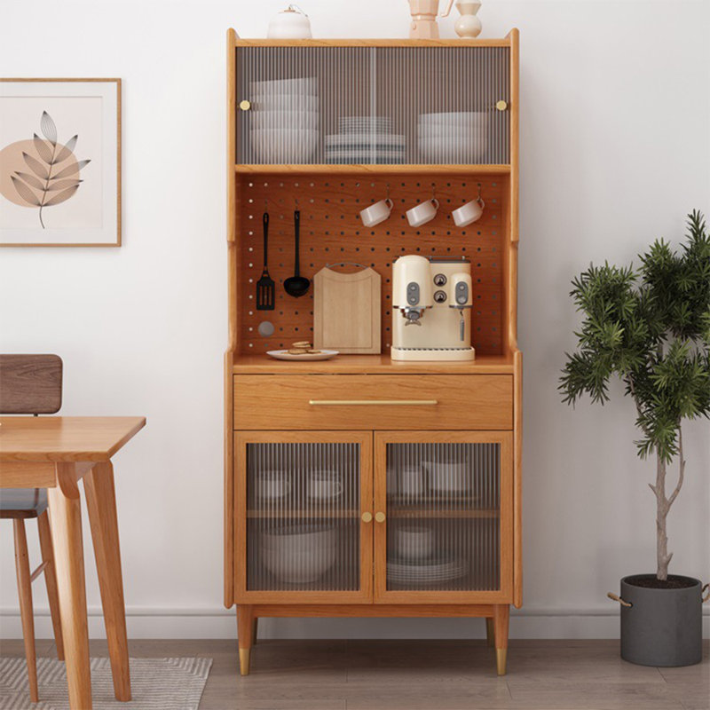 Vitrine à panneau perforé Modern Home, H 66,93 po x l 31,5 po x P 17,72 po