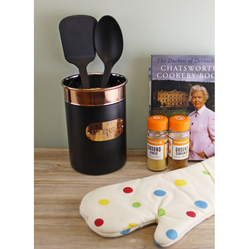 Stainless Steel Round Utensil Crock