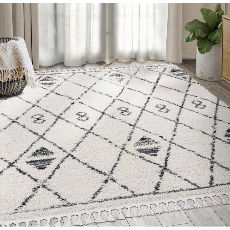 Geometric Indoor Rug, Rectangle 5'3" x 7'6"