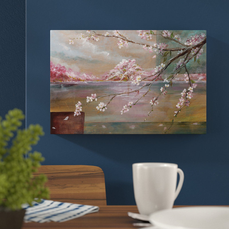 Sakura Cherry Blossom by Tre Sorelle Studios - Wrapped Canvas Print, 30.48cm H x 45.72cm W