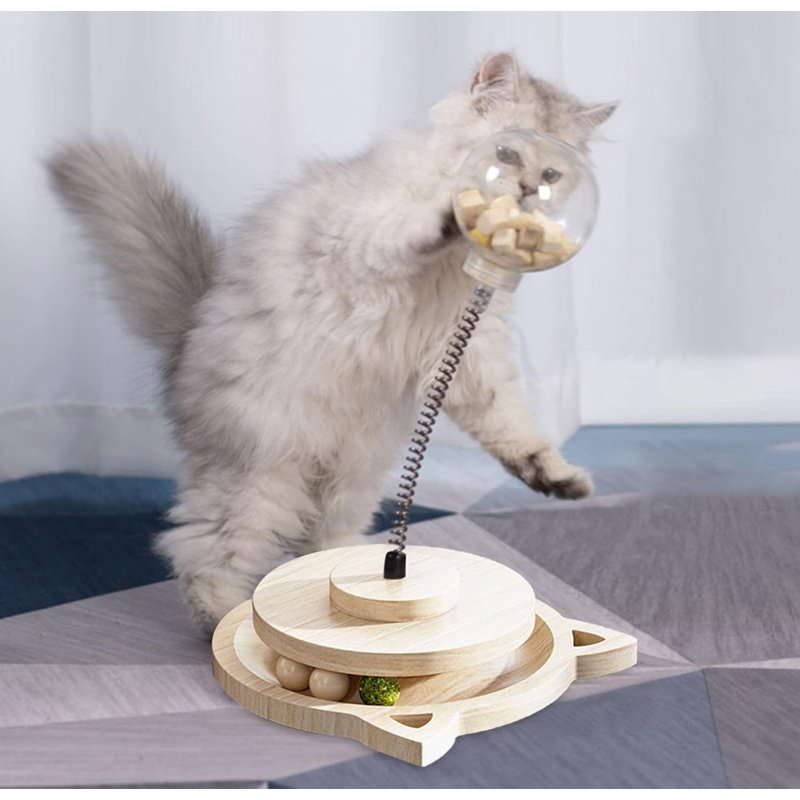 Interactive Cat Toy Ball Pet Cats Feeder