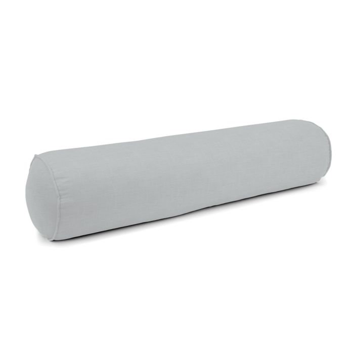 Linen Bolster Pillow Cover & Insert, Gray, 9" x 36"