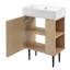 Meuble-lavabo avec porte en céramique 21,6 po-774448109
