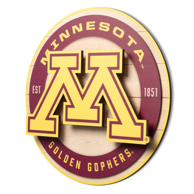 NCAA Minnesota Golden Gophers 3DX Circle Wall Art