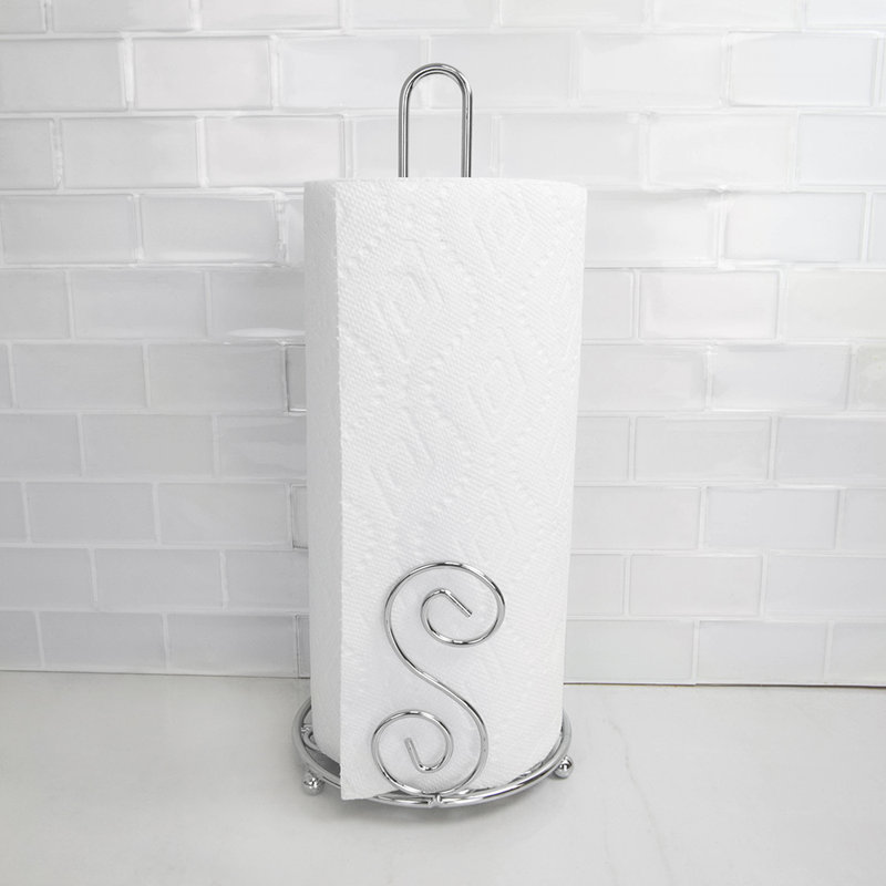 Porte-serviettes en papier autoportante, Chrome