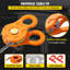 Snatch Block, 11T/25,000 LBS Working Load Limit, Heavy Duty Winch Pulley