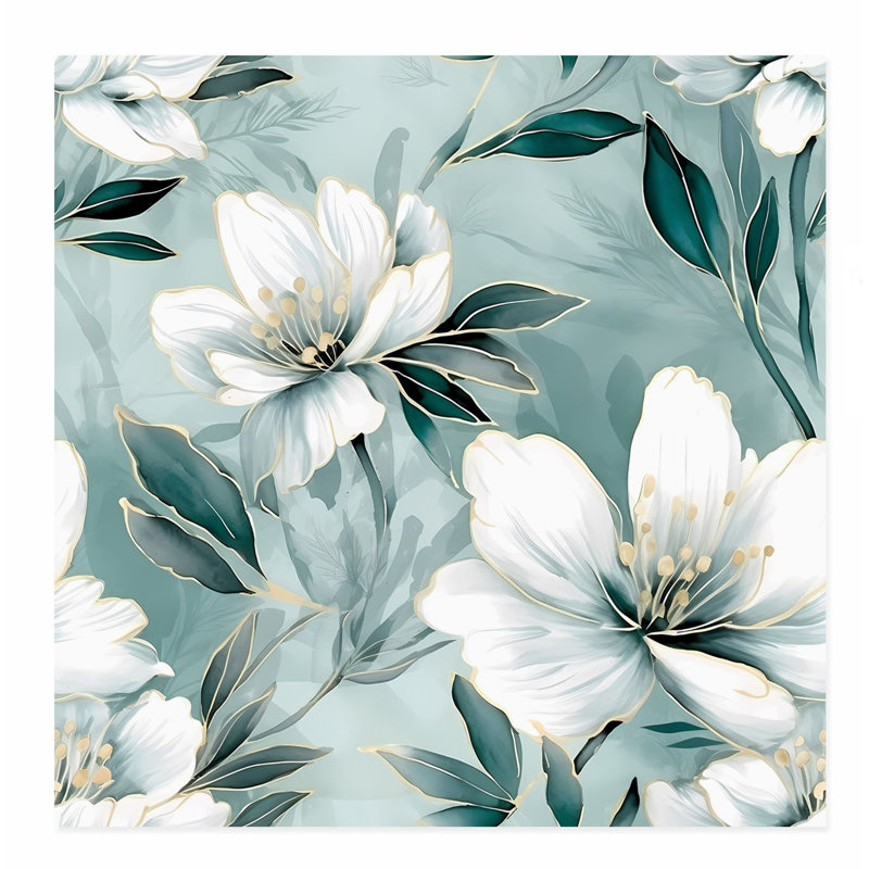 Floral Florals III, reproduction d'art moderne sans cadre, H 20 po x l 20 po