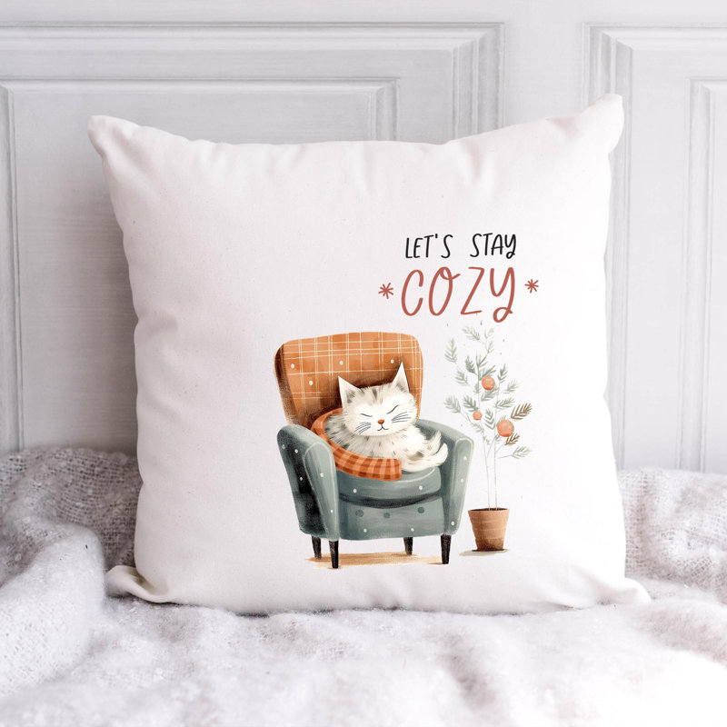 Cozy Christmas - Throw Pillow Insert Included, 18 po x 18 po