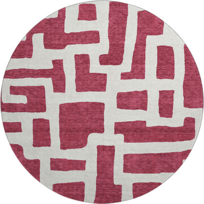 Premium Machine Washable Prisco Garnet Rug