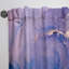 Paire de rideaux semi-transparents avec passe-tringle Marble Ink Clouds IV