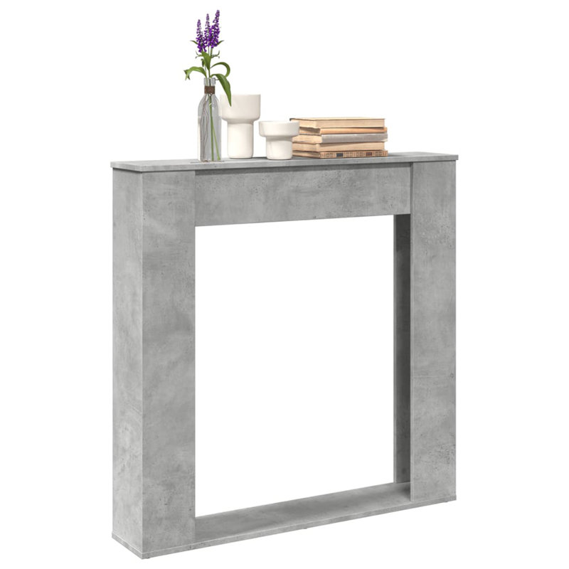 Engineered Wood Fireplace Surround, Concrete Grey