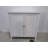 Double Door Storage Cabinet With Silver Knobs, Mid - Century Modern Design, Freestanding Buffet For Living, Kitchen, Bathroom And Hallway