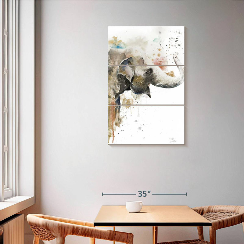 Brampt Water Elephant, 57" H x 36" W