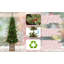 Arbre de Noël illuminé 4 pi avec base scintillante - 100 lumières DEL multicolores, 396 pointes, baies et pommes de pin, branches pleines en PE / PVC, pot lumineux festif