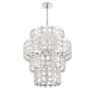 Perrene 24 light Chandelier in Chrome
